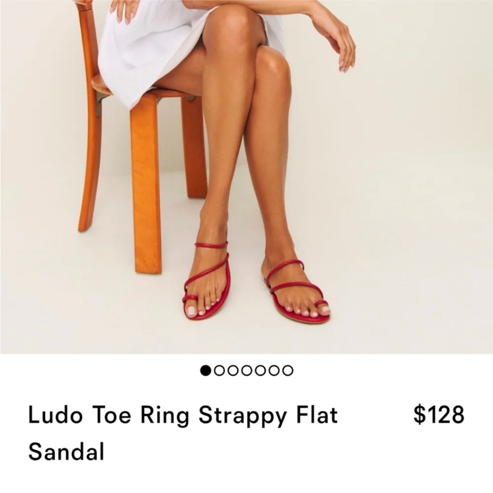 Reformation Ludo toe ring strappy sandal